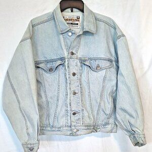 VINTAGE DENIM JACKET ~ GUESS ~ GEORGES MARCIANO GREEN LABEL 1987 ~ BOYFRIEND FIT